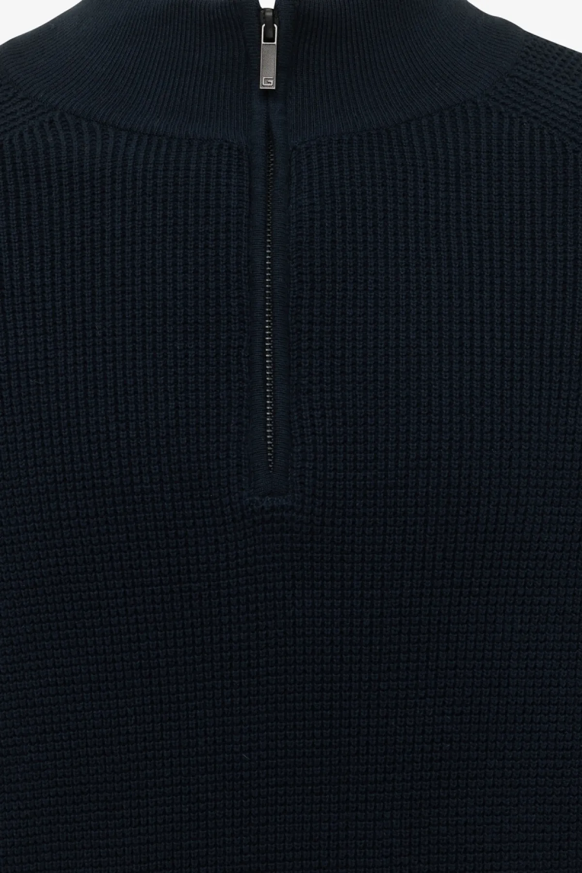 Turtleneck Half Zip | Donkerblauw