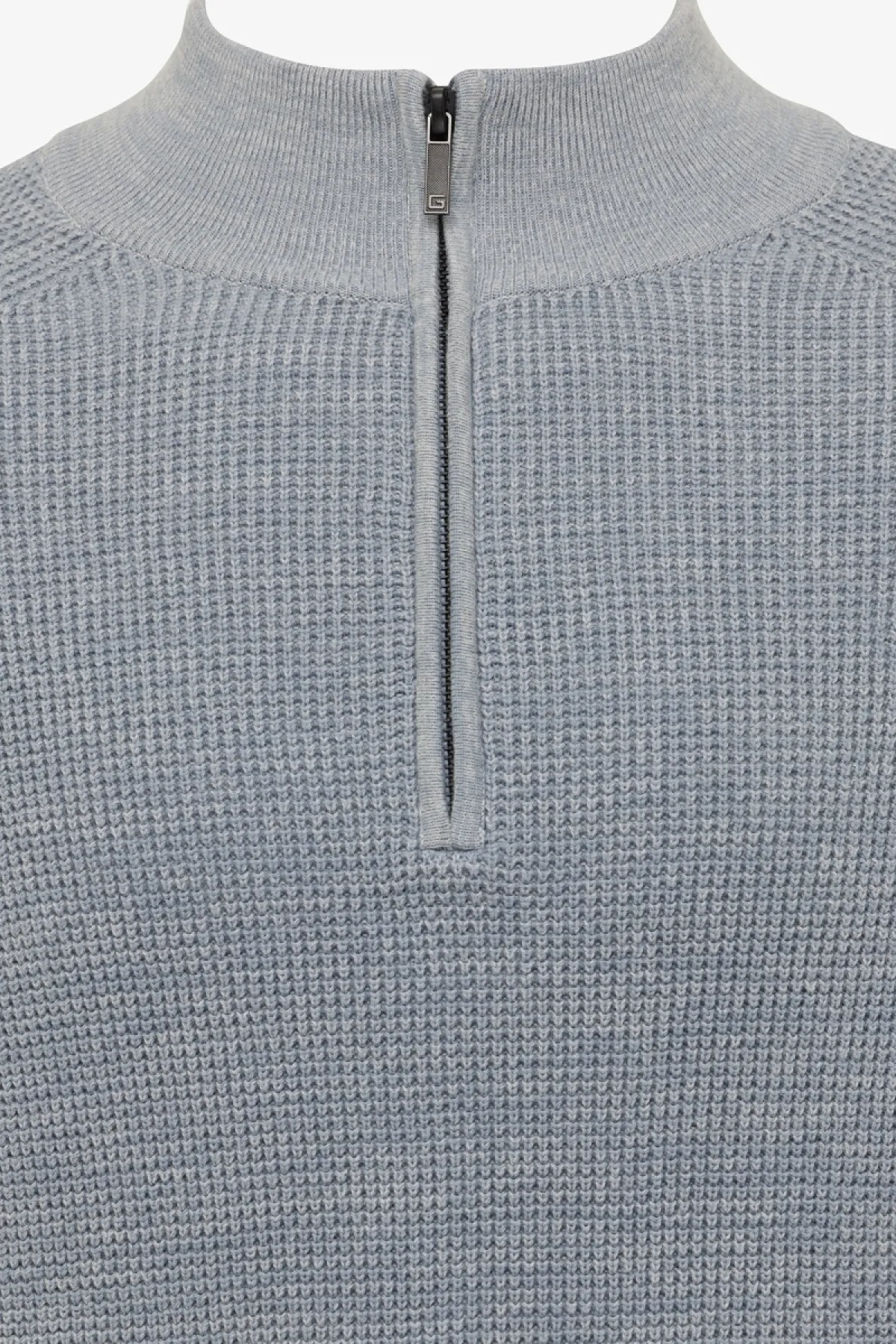Turtleneck Half Zip | Blauw