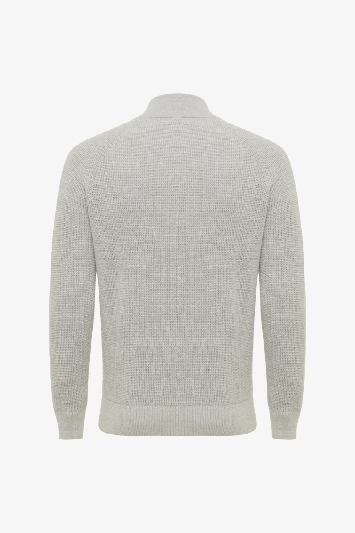 Turtleneck Half Zip | Lichtgrijs