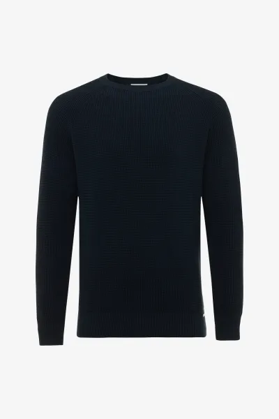 Cotton Roundneck | Donkerblauw