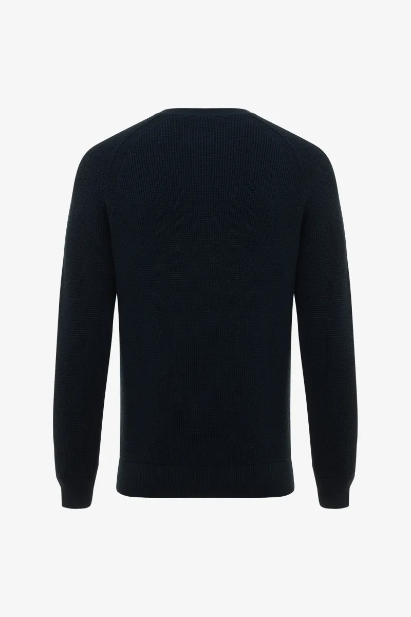 Cotton Roundneck | Donkerblauw