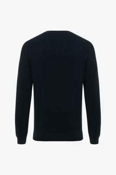 Cotton Roundneck | Donkerblauw