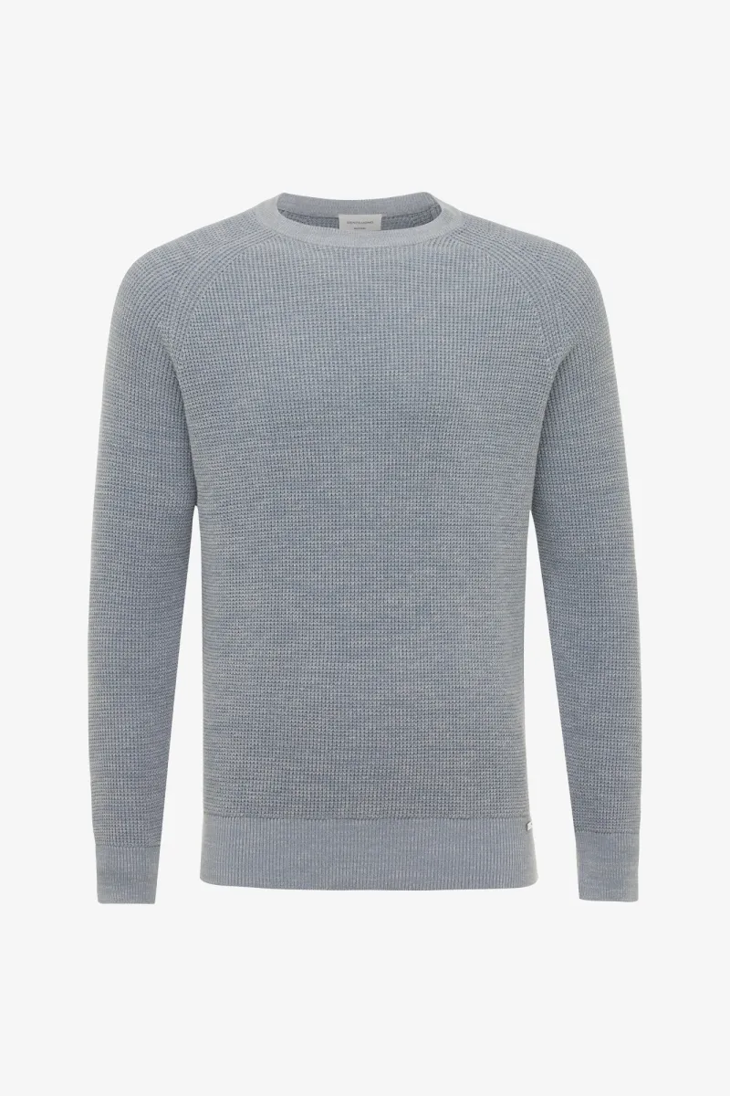 Cotton Roundneck | Blauw