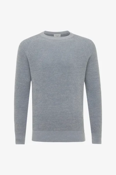 Cotton Roundneck | Blauw