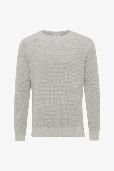 Cotton Roundneck | Lichtgrijs