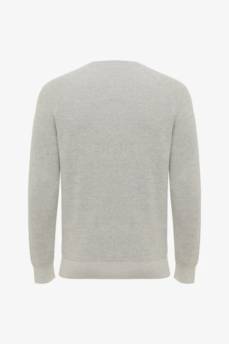 Cotton Roundneck | Lichtgrijs