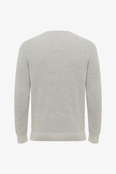Cotton Roundneck | Lichtgrijs