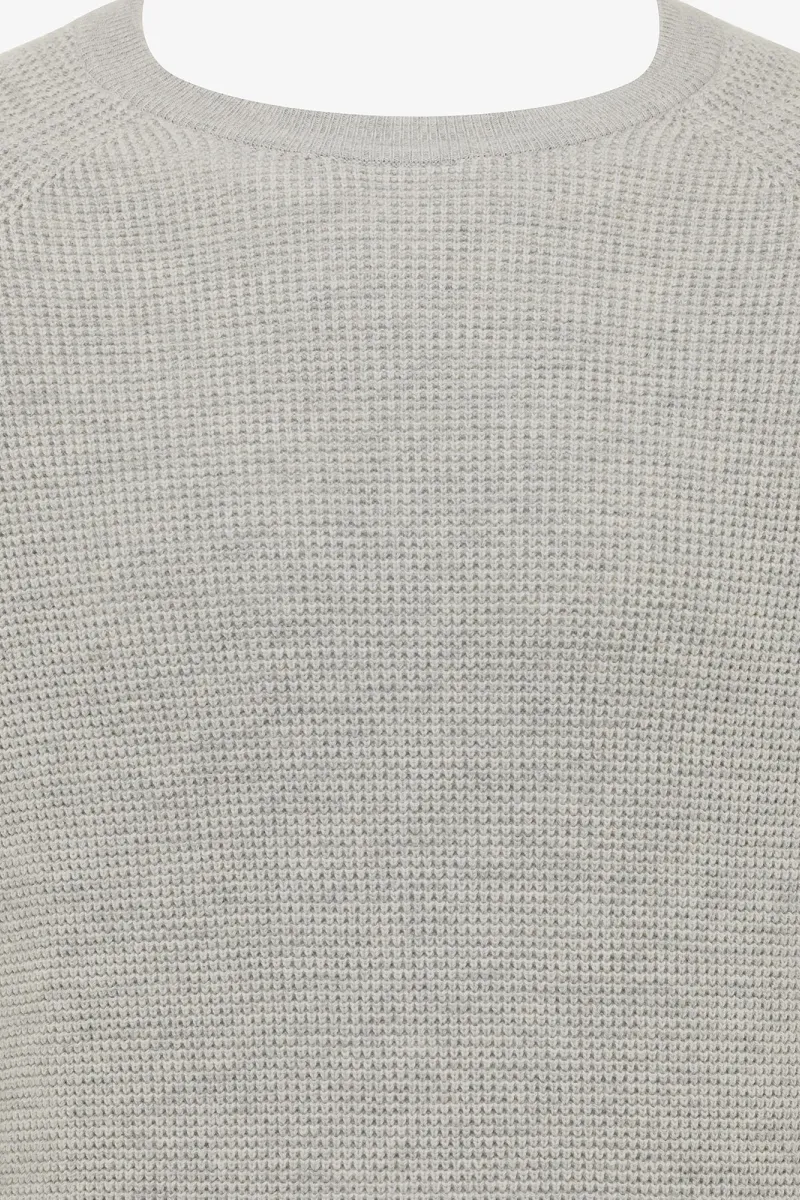 Cotton Roundneck | Lichtgrijs