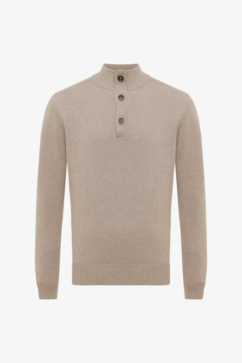 Turtle Buttonszip | Beige