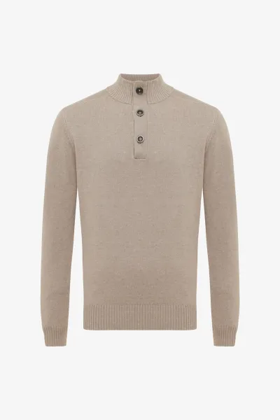 Turtle Buttonszip | Beige