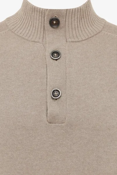 Turtle Buttonszip | Beige