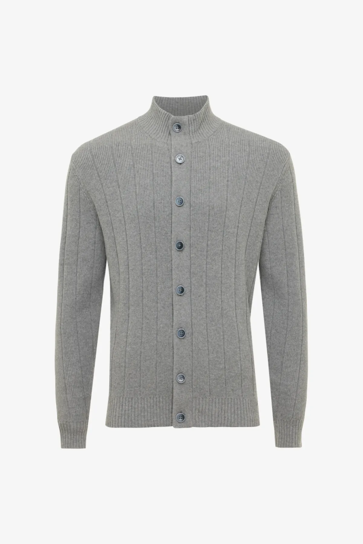 Cardigan 8 Button | Lichtgrijs
