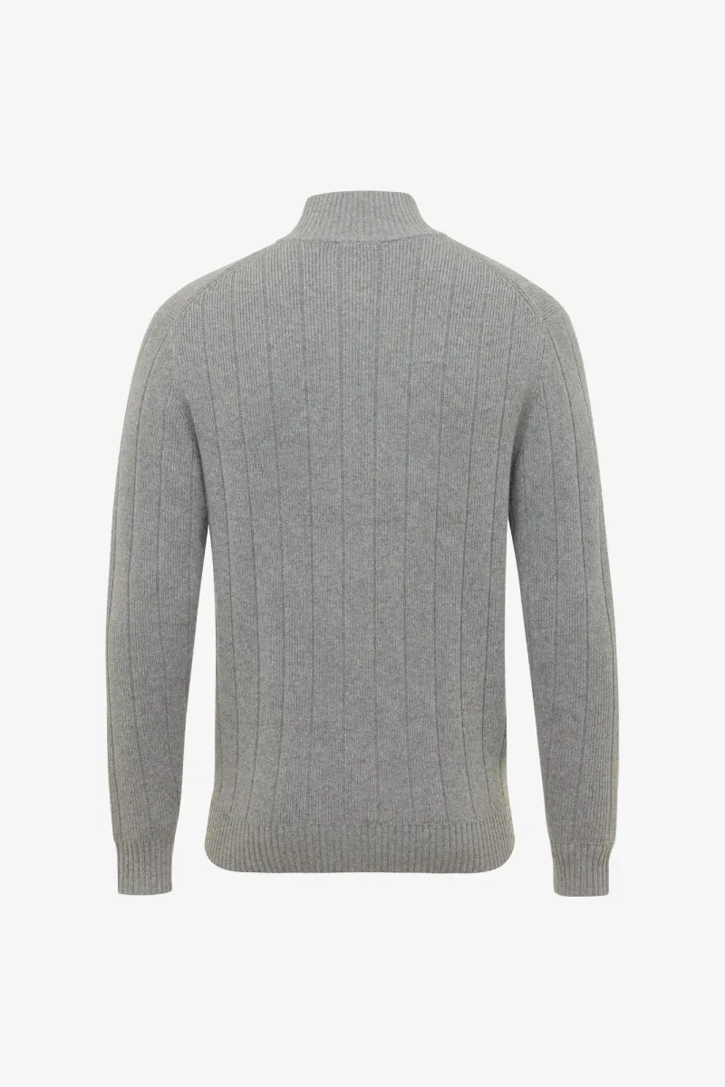 Cardigan 8 Button | Lichtgrijs