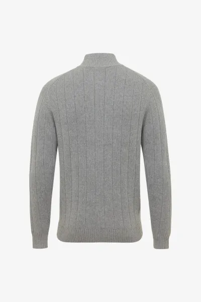 Cardigan 8 Button | Lichtgrijs