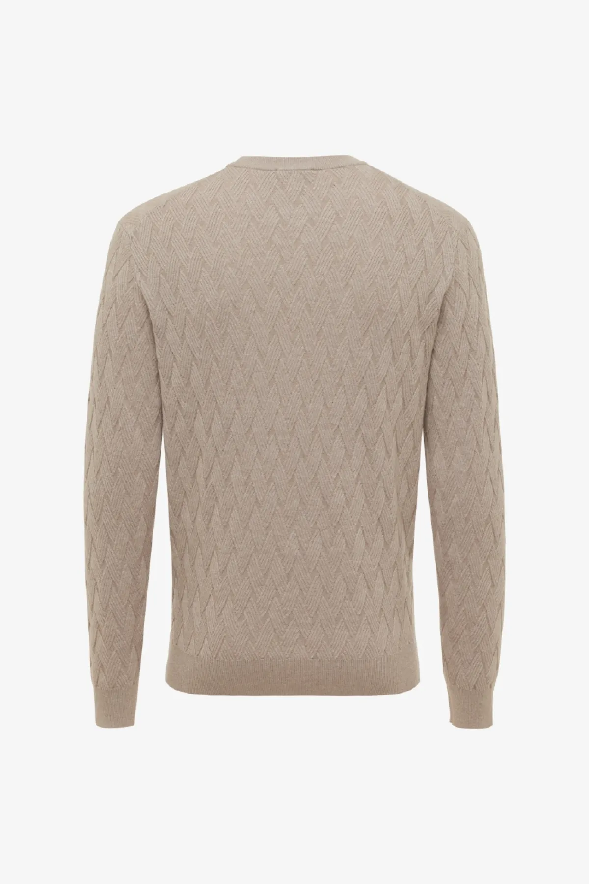 Wool Cashmere Roundneck | Beige
