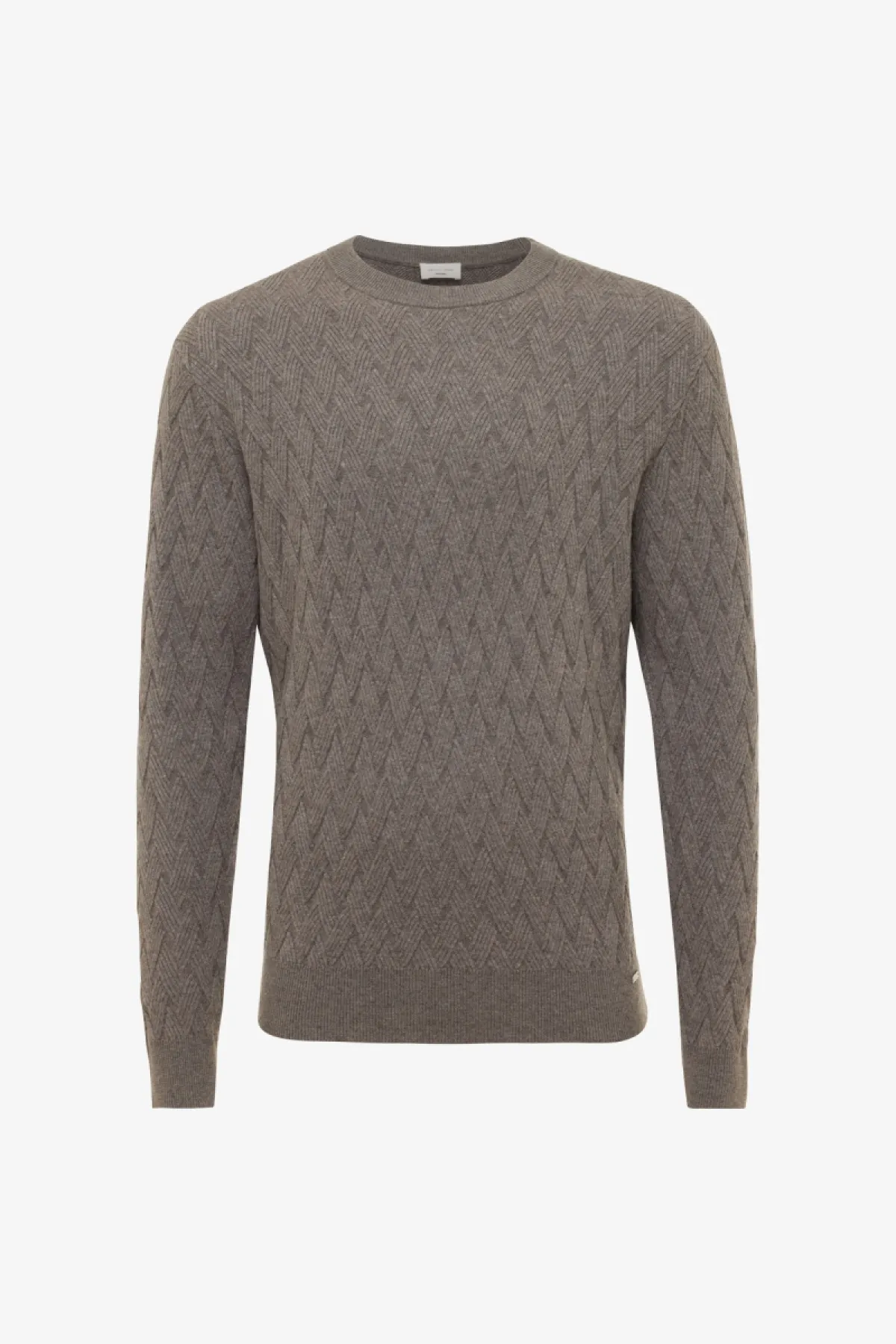 Wool Cashmere Roundneck | Donkerbruin