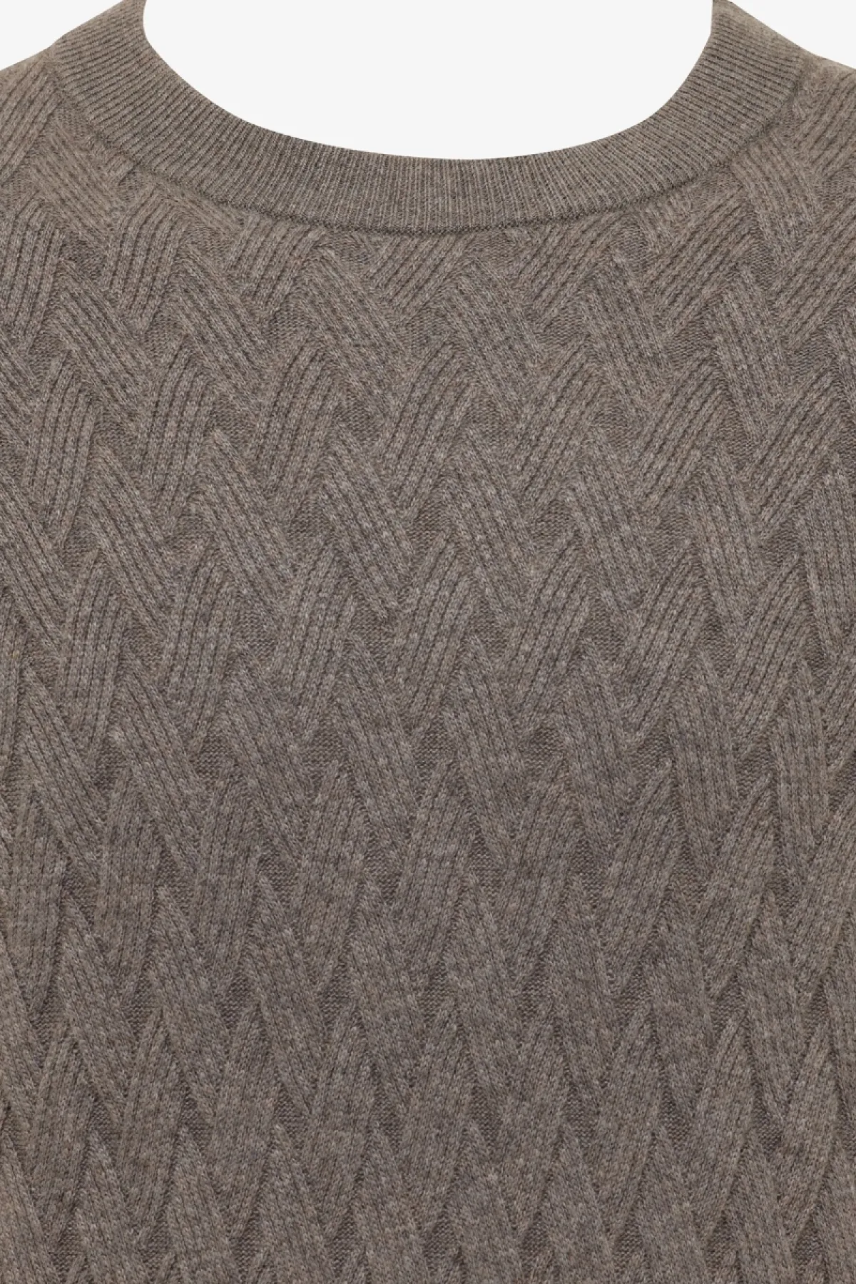 Wool Cashmere Roundneck | Donkerbruin