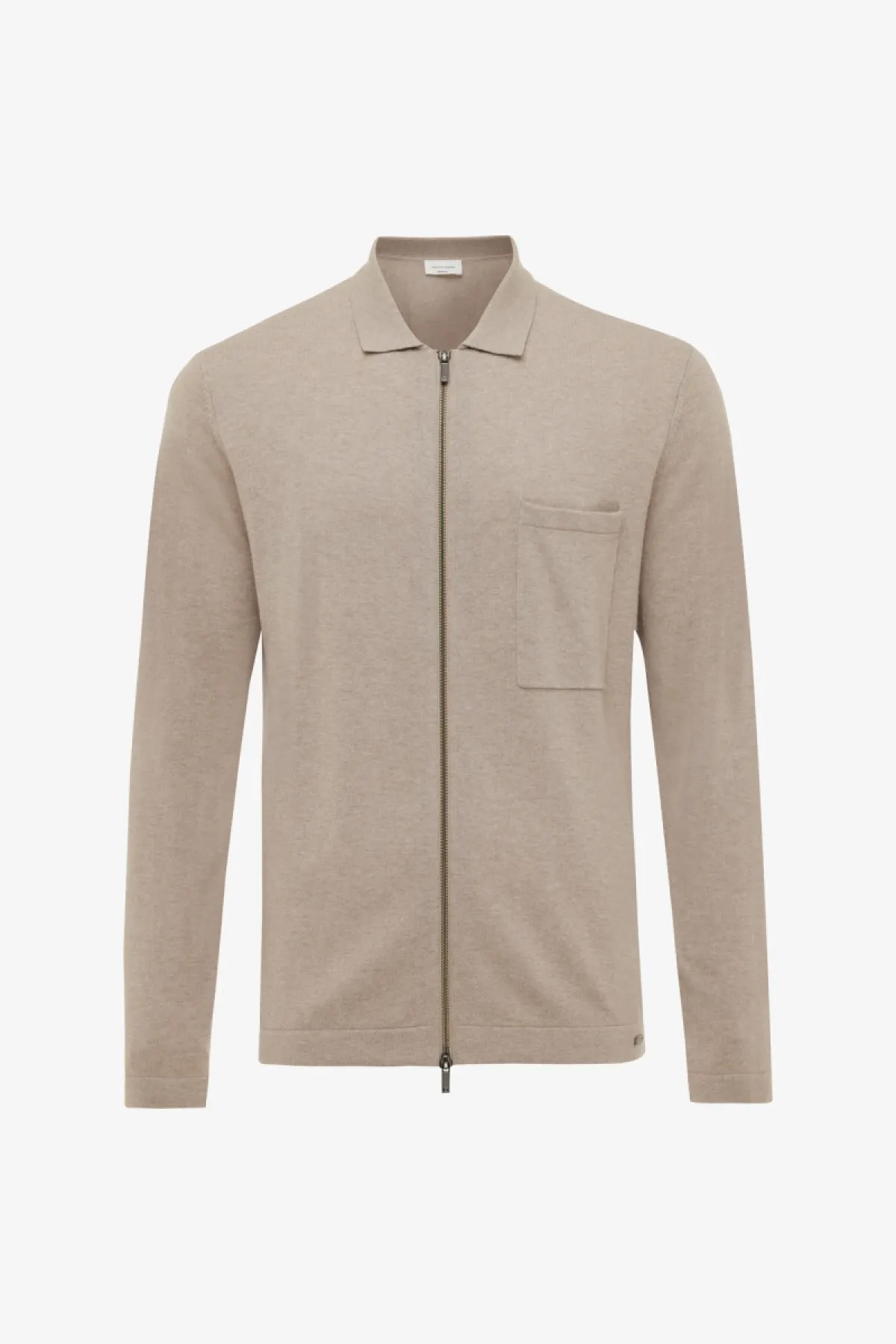 Longsleeve Zip | Beige