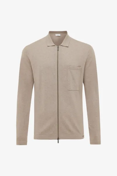 Longsleeve Zip | Beige