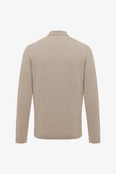 Longsleeve Zip | Beige