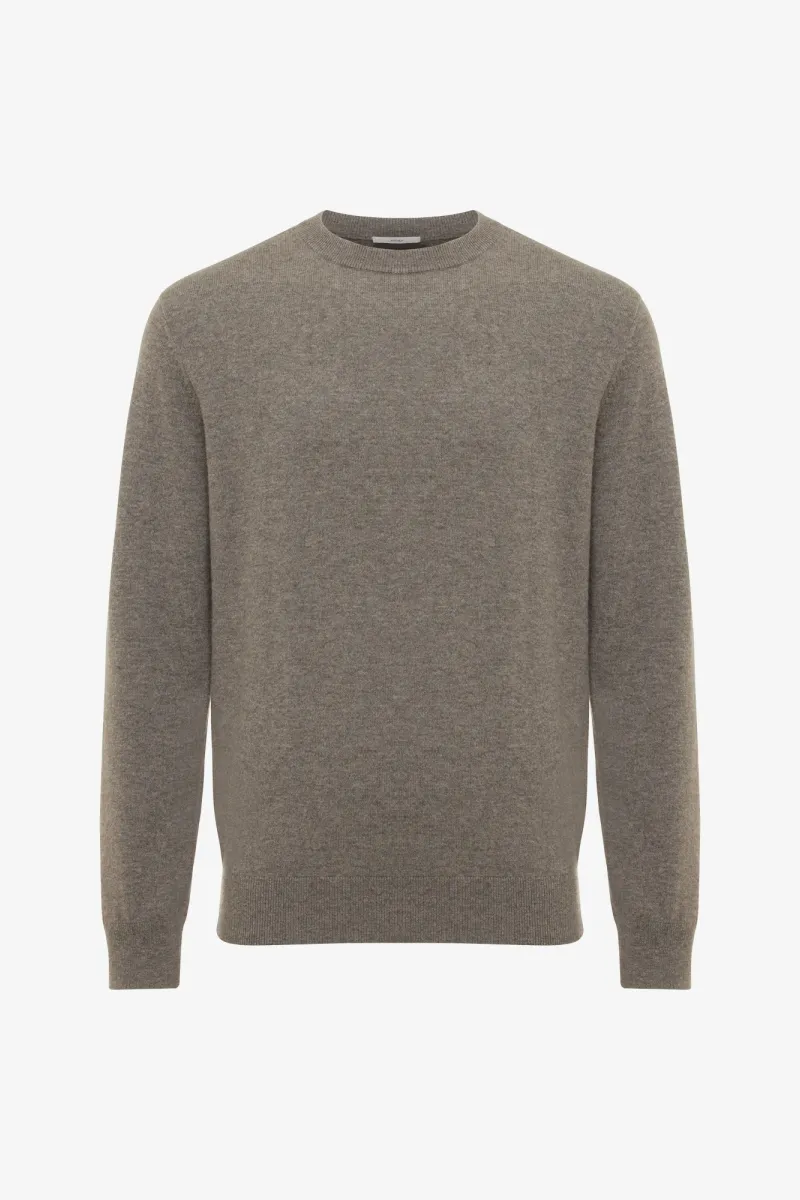Cashmere Roundneck | Donkerbruin