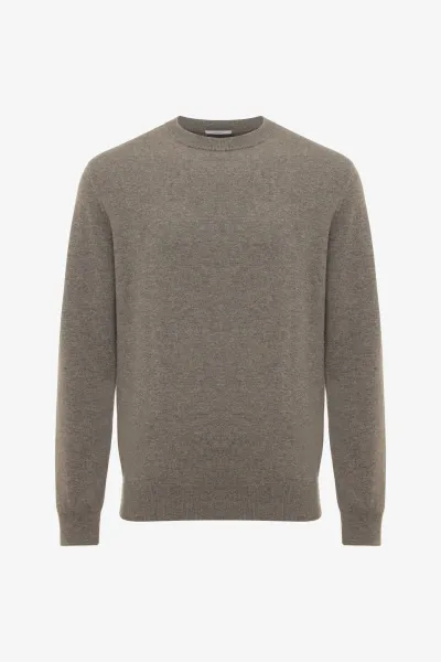 Cashmere Roundneck | Donkerbruin