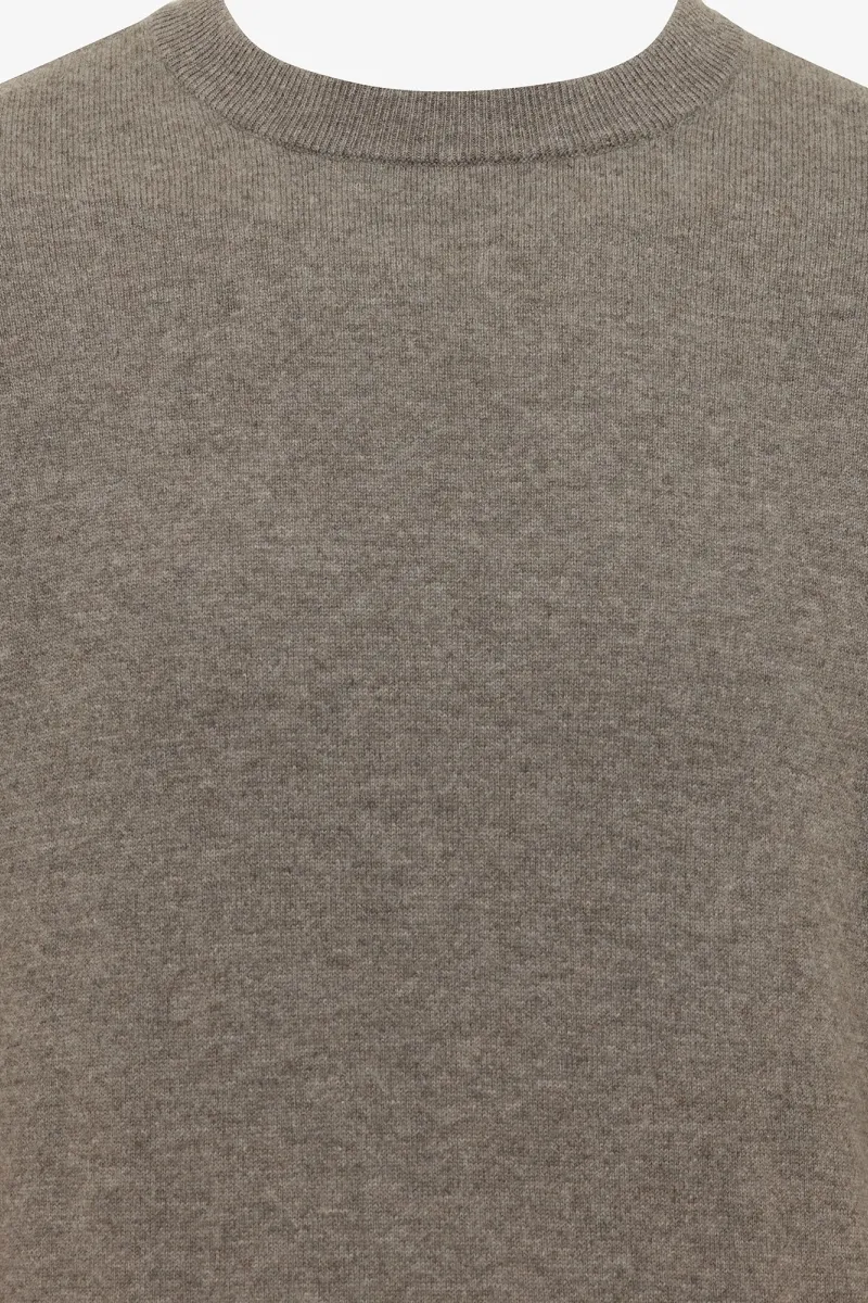 Cashmere Roundneck | Donkerbruin