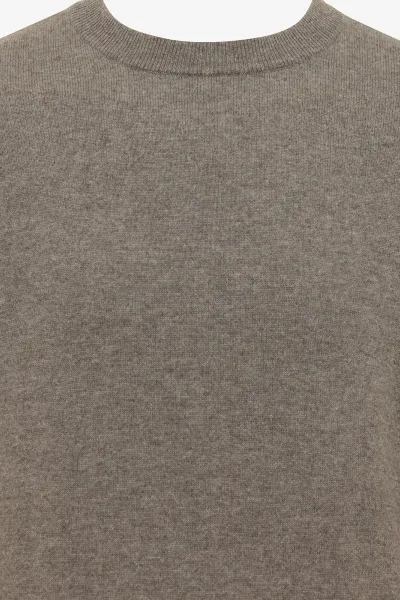 Cashmere Roundneck | Donkerbruin