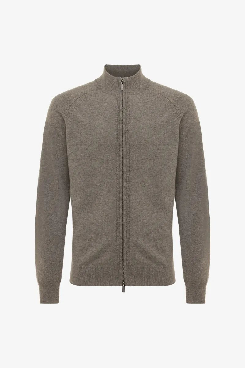 Zip Jacket | Donkerbruin