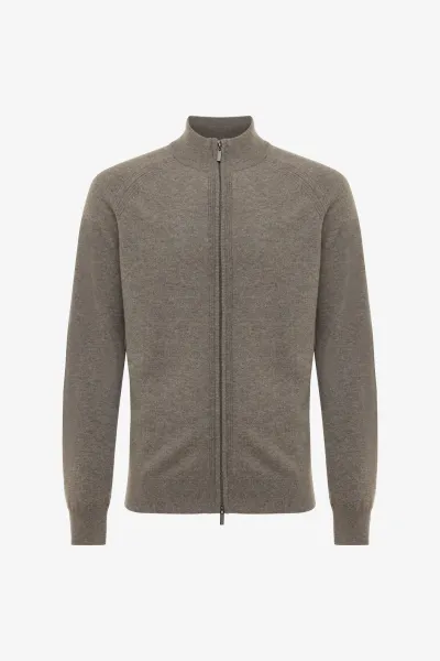 Zip Jacket | Donkerbruin