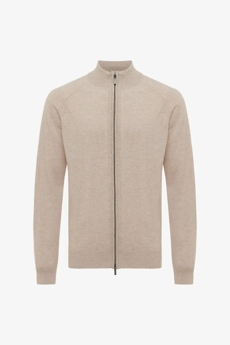 Cardigan zip | Beige