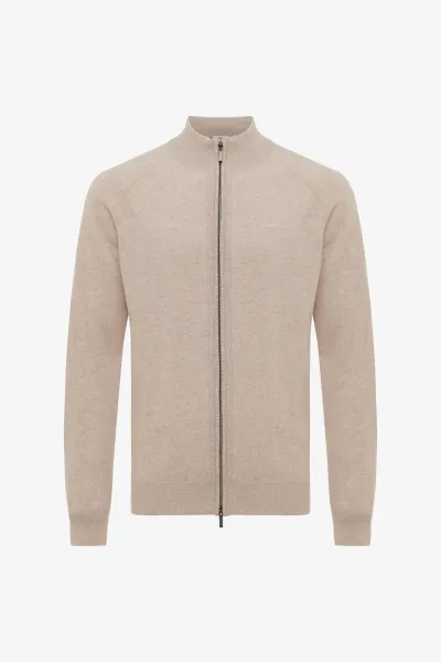 Cardigan zip | Beige