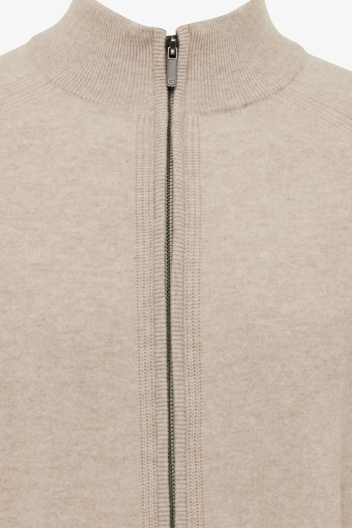 Cardigan zip | Beige