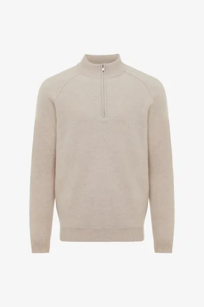 Relaxed Turtle Zip | Beige
