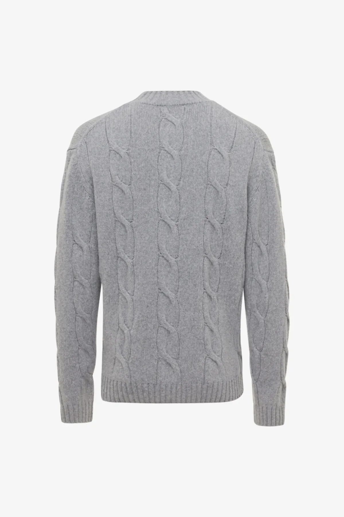 Cable Knit Turtle Neck | Grijs