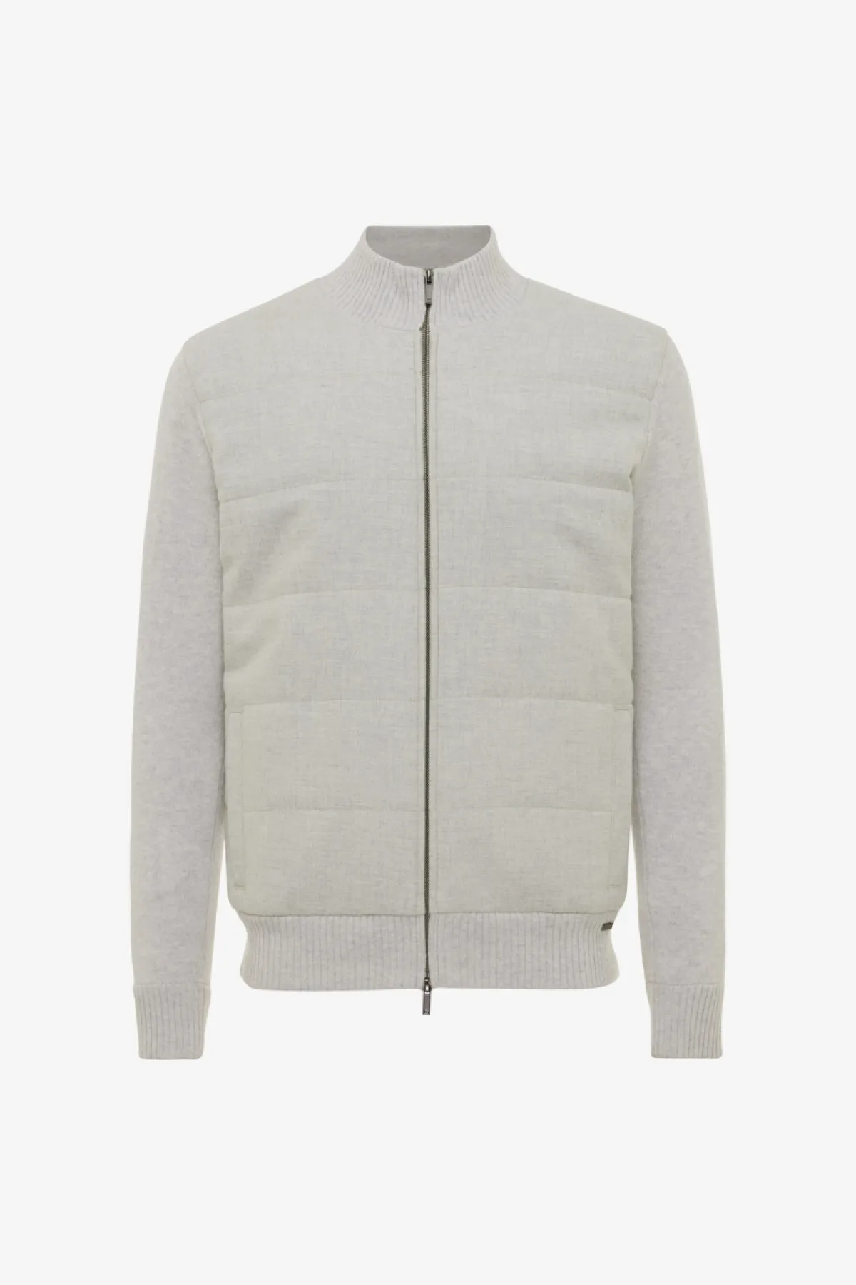 Padded Cardigan | Lichtgrijs