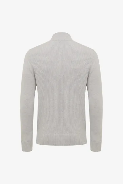 Padded Cardigan | Lichtgrijs