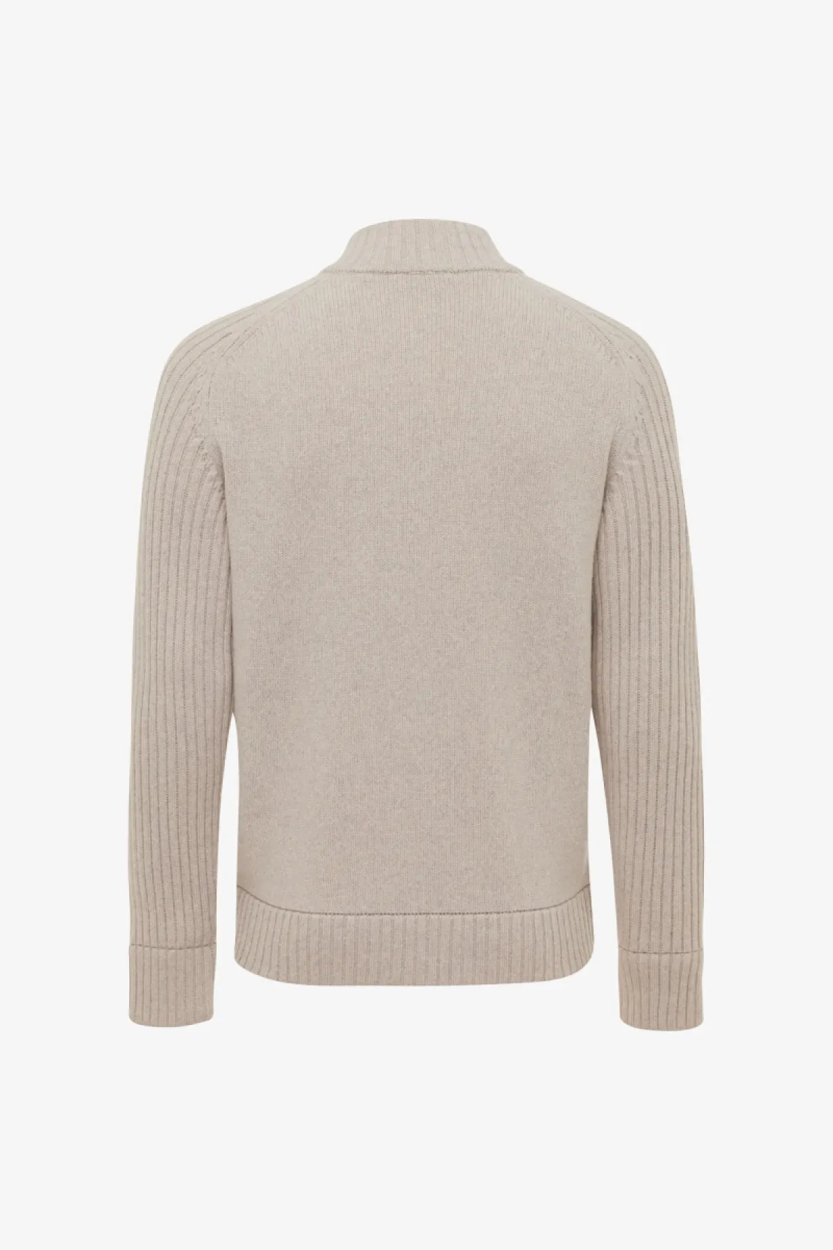 Padded Cardigan | Beige