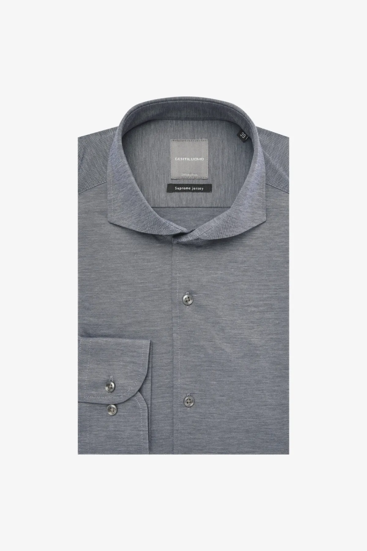 Cotton Blend Shirt | Blauw