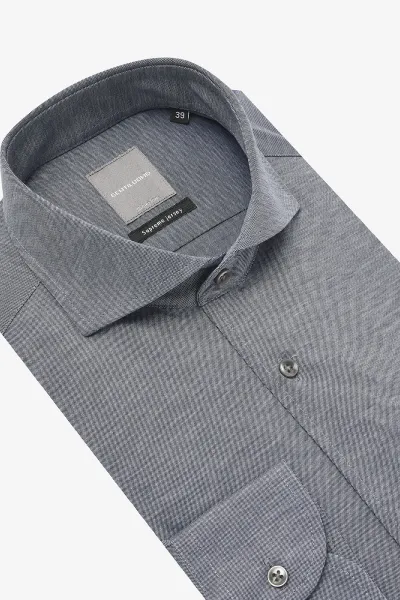 Cotton Blend Shirt | Blauw