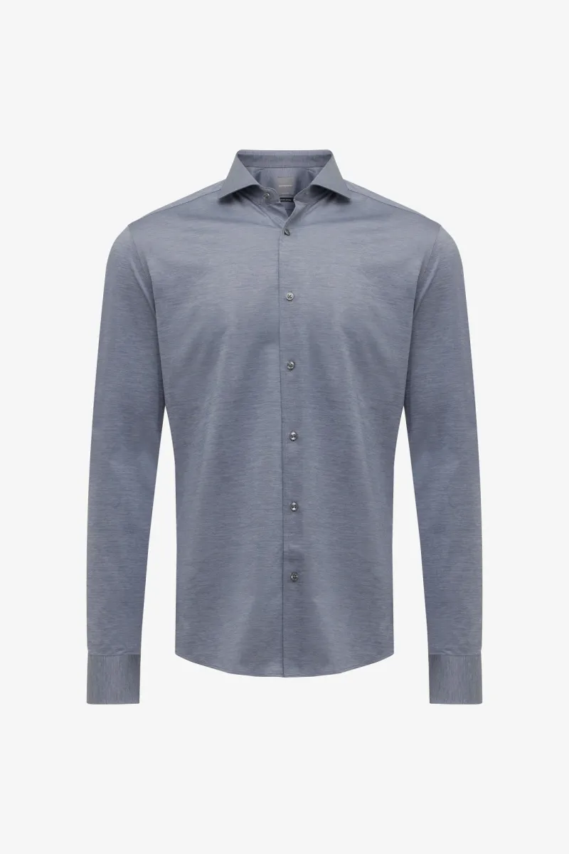 Cotton Blend Shirt | Blauw
