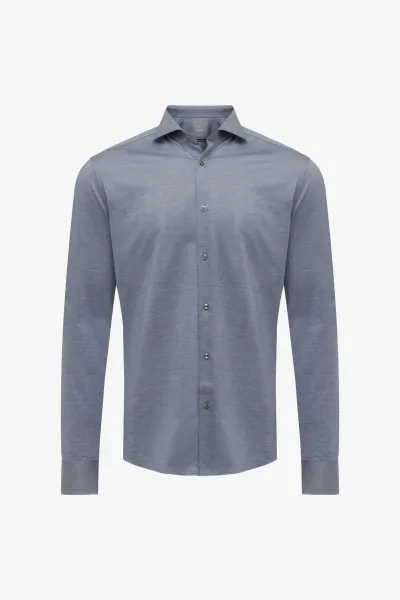 Cotton Blend Shirt | Blauw