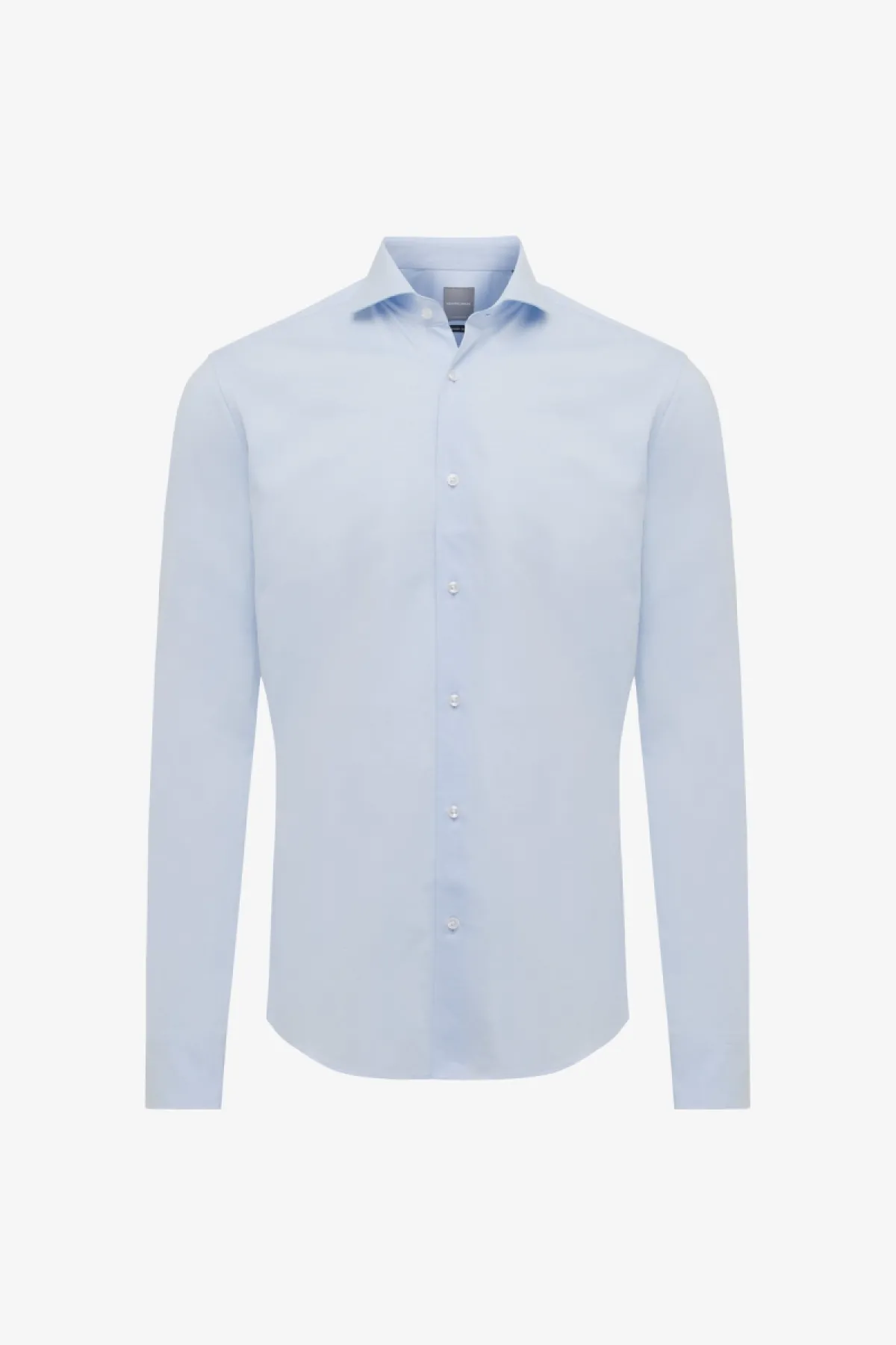 Cotton Blend Shirt | Lichtblauw