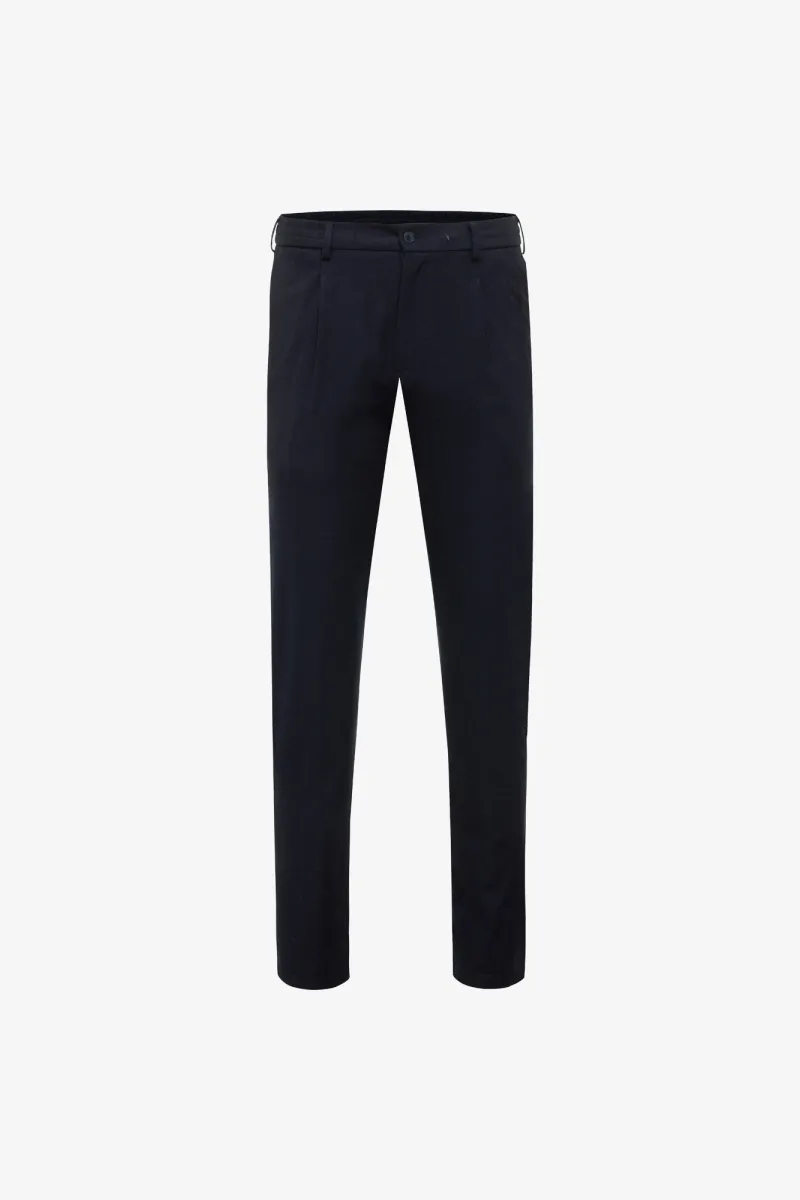 Pleated Trousers | Donkerblauw
