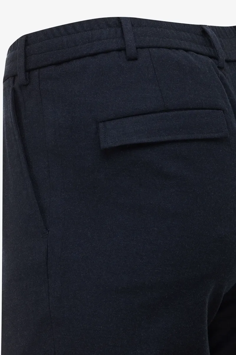 Pleated Trousers | Donkerblauw