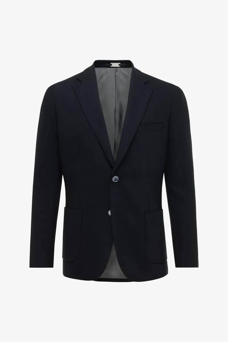 Wollen Colbert | Donkerblauw