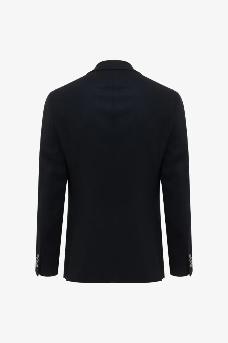 Wollen Colbert | Donkerblauw