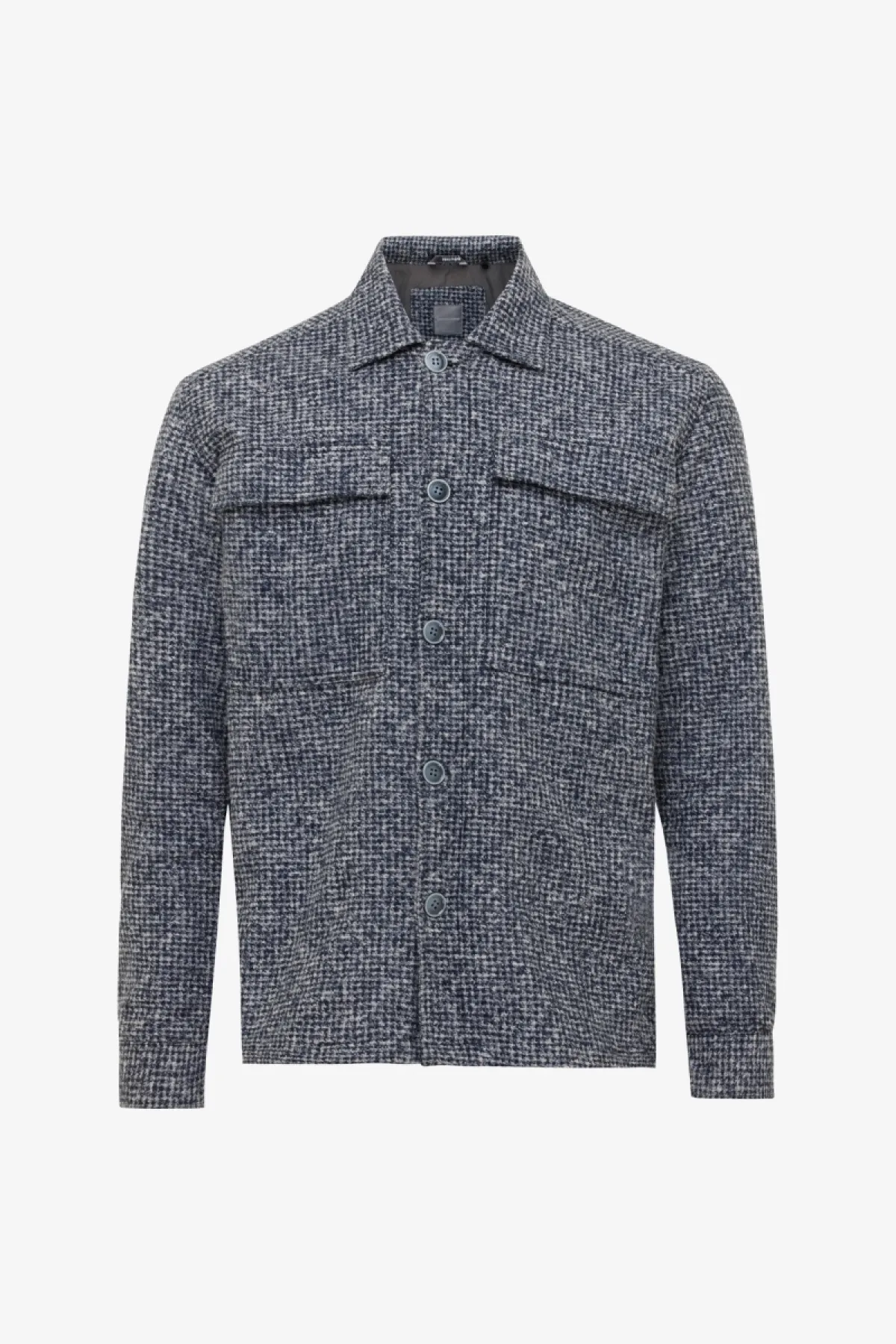 Wollen Overshirt | Donkerblauw