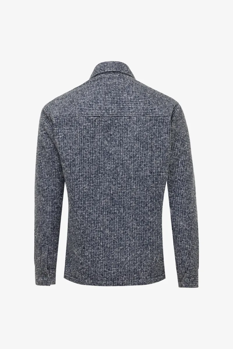 Wollen Overshirt | Donkerblauw