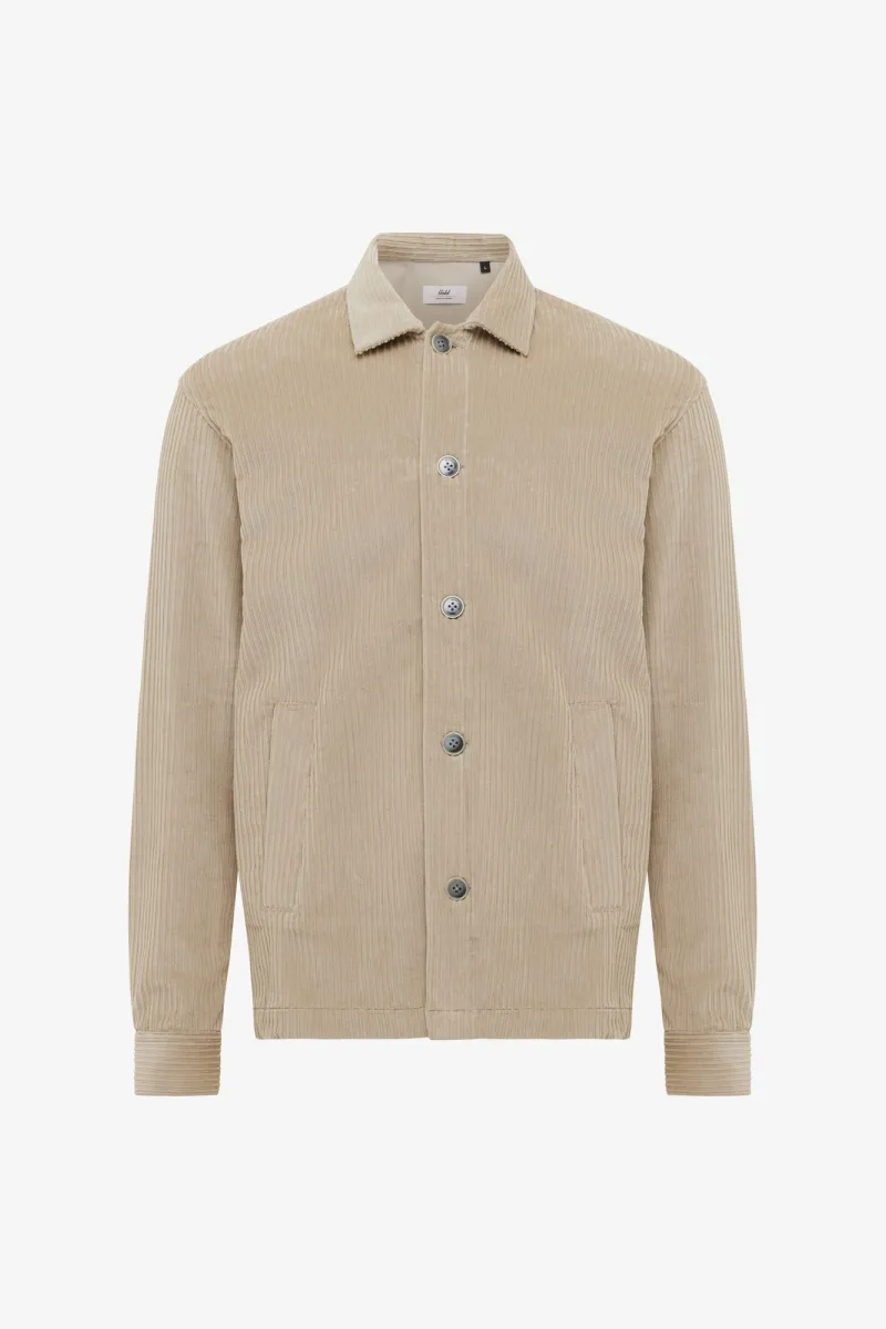Corduroy Overshirt | Beige